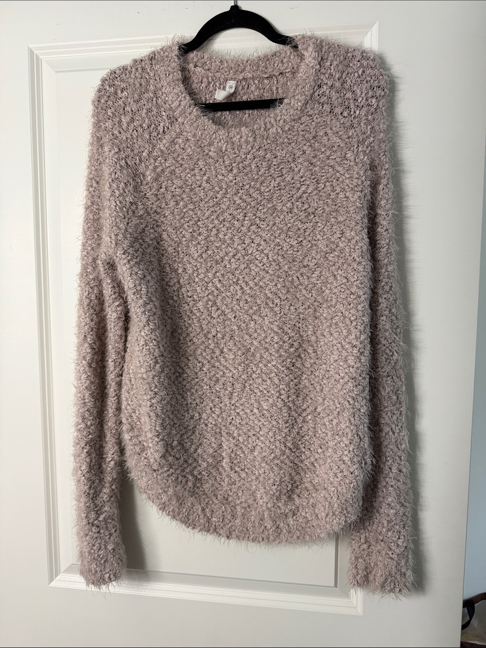 Cozy Fuzzy Crewneck Sweater - Blush - Wishlist - Size M